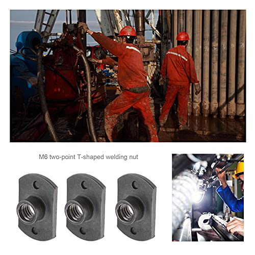 Be In Your Mind 20pcs Weld Nuts M6 Tab Base UNC Carbon Steel Machine Screw T-Shaped 2 Projection for Furniture Vehicles Caster and Industry Machine - Image 3