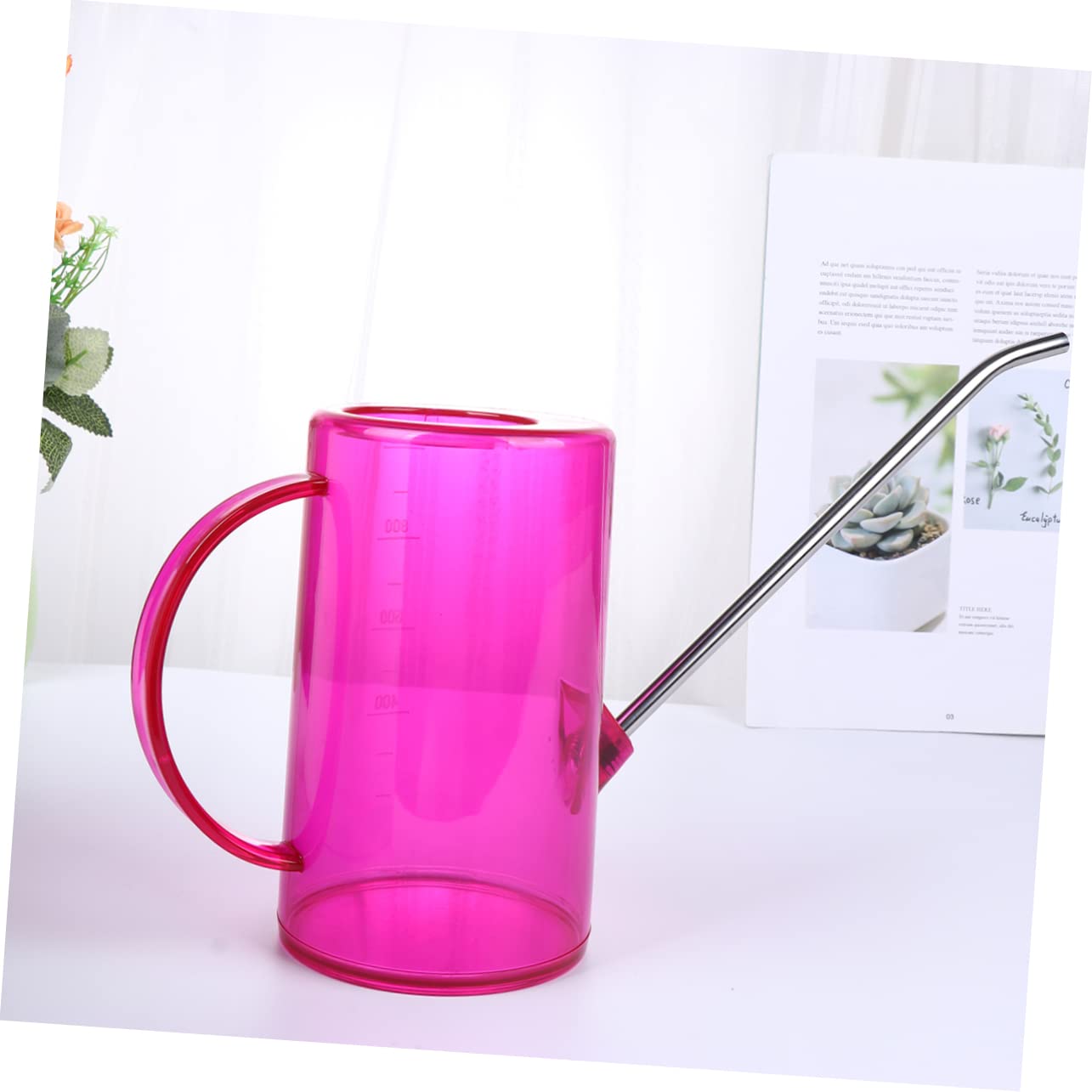 BESPORTBLE 2pezzi Annaffiatoio Ergonomico Con Beccuccio Lungo Contenitore Da Giardino Con Capacità Elevata Per Casa Ufficio e Scuole Design Pratico e Facile Ricarica Per Giardinaggio e