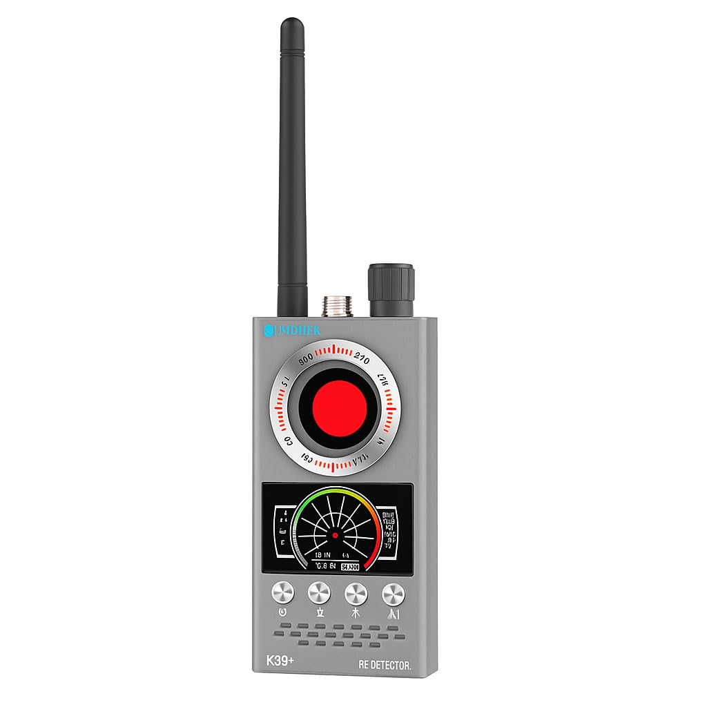 JMDHKK Verborgen Cameradetector, Wanzendetector & GPS-Trackerdetector – RF- detector & Camerazoeker voor privacybescherming in hotel, tijdens reizen, in auto, op kantoor en thuis
