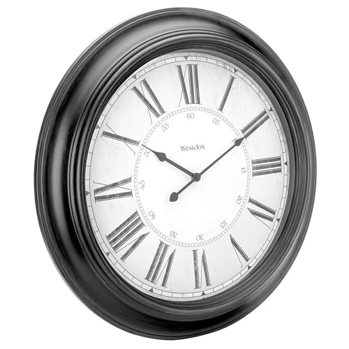 Image of Westclox 24 inch Traditional Wall Clock Battery-Operated Clock for Living Room, Bedroom, Office