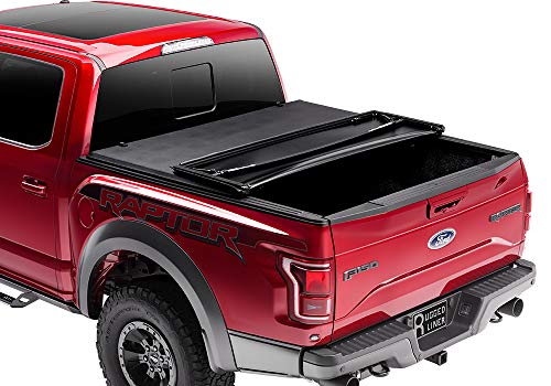 Rugged Liner Premium Soft Folding Truck Bed Tonneau Cover | FCT516 | fits 16-18 Toyota Tacoma Double Cab  (with utility track), 5' bed - Thumbnail 2