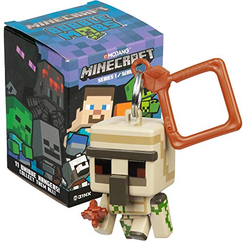 JINX Minecraft Bobble Mobs Key Chain Blind Box (One Mystery Figure), Series 3 Collectible