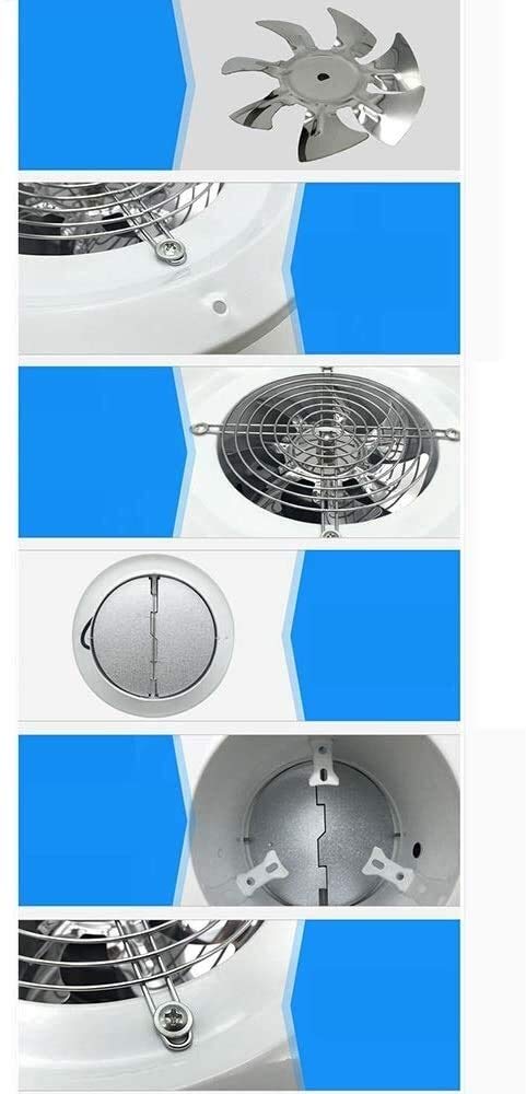 Extractor de Aire de Pared con Panel Redondo, 2800 Vueltas, Alta Velocidad, Potente, para baño, Ventana, 250 mm