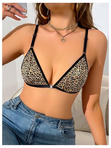 Image of SHENHE Women's Lace Front Closure Y Back Bra Padded Triangle Racerback Bralette Wireless Bra