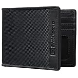 ID Stronghold Slim Bifold Wallet for Men - RFID Blocking Wallet - 7 Slots Nylon and Leather