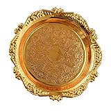 Plat à bijoux en or : le design de style vintage et européen est également une excellente décoration de maison, un plateau à bijoux vintage.