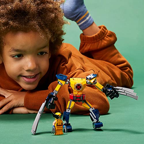 LEGO 76202 Marvel Wolverine Mech, Figur zum Sammeln, Superhelden-Spielzeug für Kinder ab 7 Jahren, Actionfigur LEGO 76202 Marvel Wolverine Mech, Figur zum Sammeln, Superhelden-Spielzeug für Kinder ab 7 Jahren, Actionfigur
