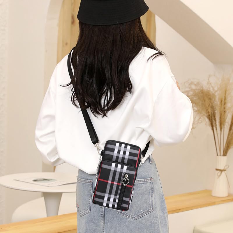 Image of JANKS Small Crossbody Bag for Women - Mini Phone Purses with Crossbody Strap and Wallet - Nylon Arm Bag