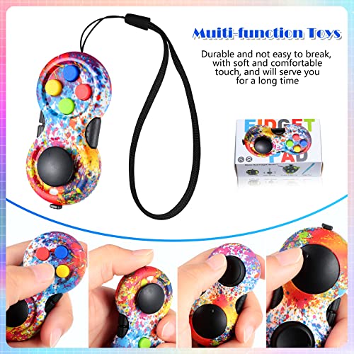 image for Skylety 6 Pieces Cam Fidget Pad Controller Relieve Anxiety Handheld Mi