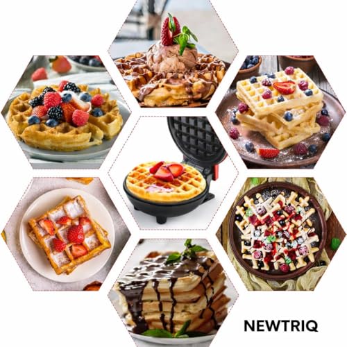 Image of Mini Waffle Maker Machine 3 In 1 Waffle Iron Home Appliances Kitchen Easy To Clean, 4 Inch, Perfect For Breakfast,Dessert, Sandwich, Pan Cakes, Other Snacks|Assorted - 350 Wattsn BG3 (Waffle Maker)
