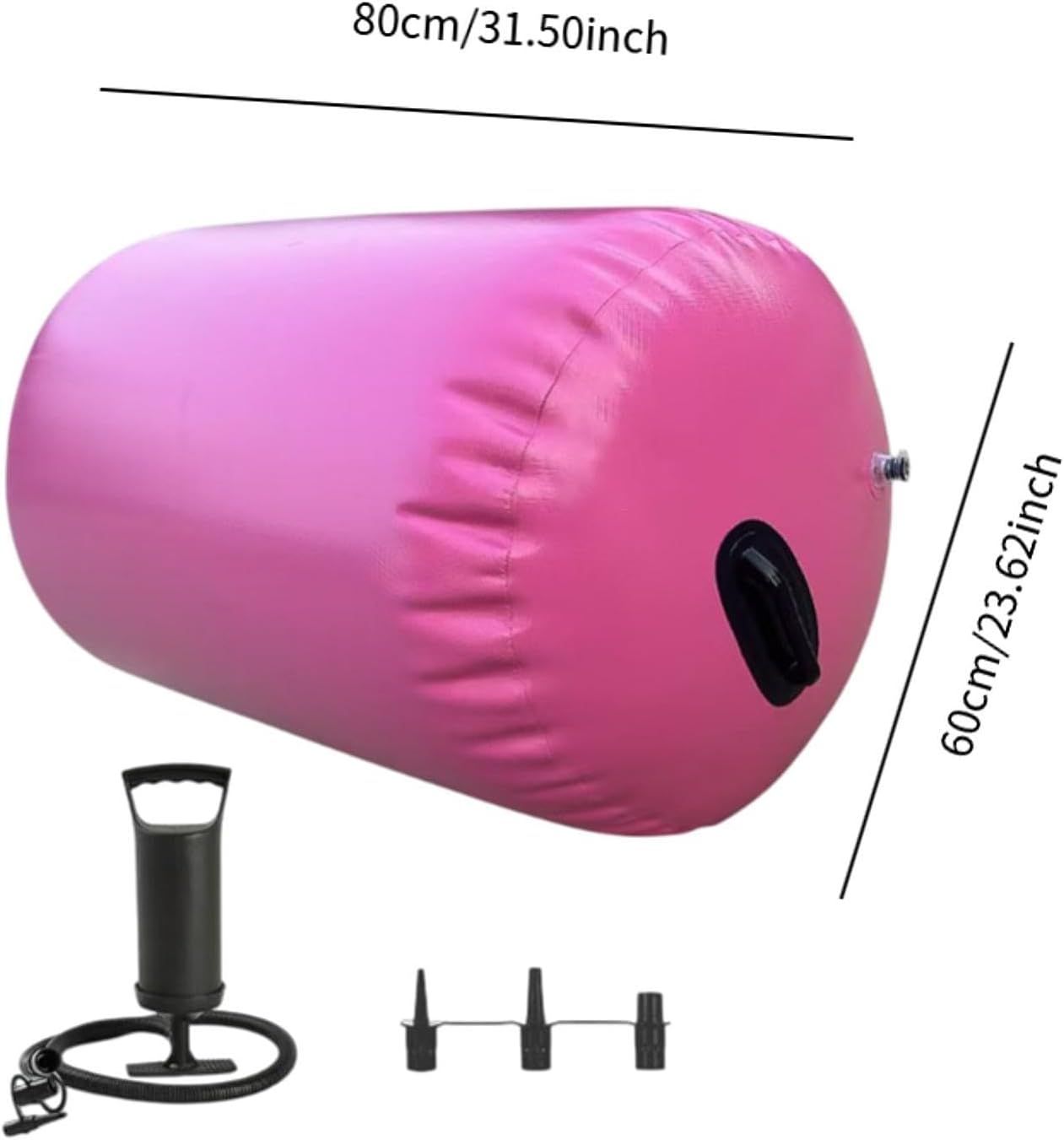 Inflatable Gymnastics Mat, Gymnastics Barrel Gymnastics Air Roller, Gymnastics Roller for Gym Training Exercise Cheerleading