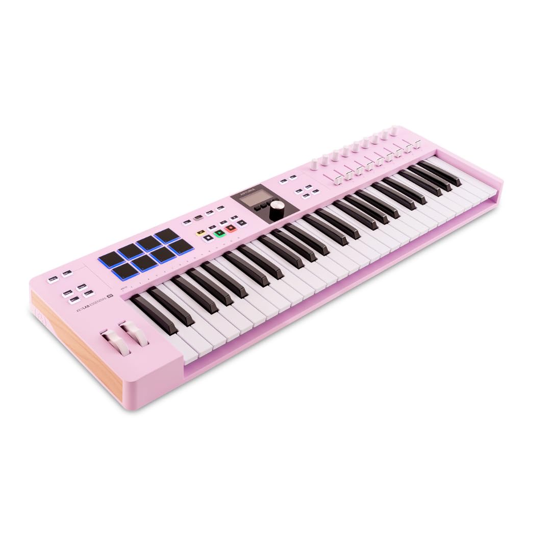 DTM・DAW ARTURIA MIDI Keyboard Controller 49 mk3 Arturia KeyLab Essential 49 mk3 Rose Quartz Edition – 49-Key USB-C