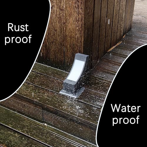 Outdoor Wall Light, Modern LED Exterior Wall Sconce,Black, 3000K Warm White - image 4