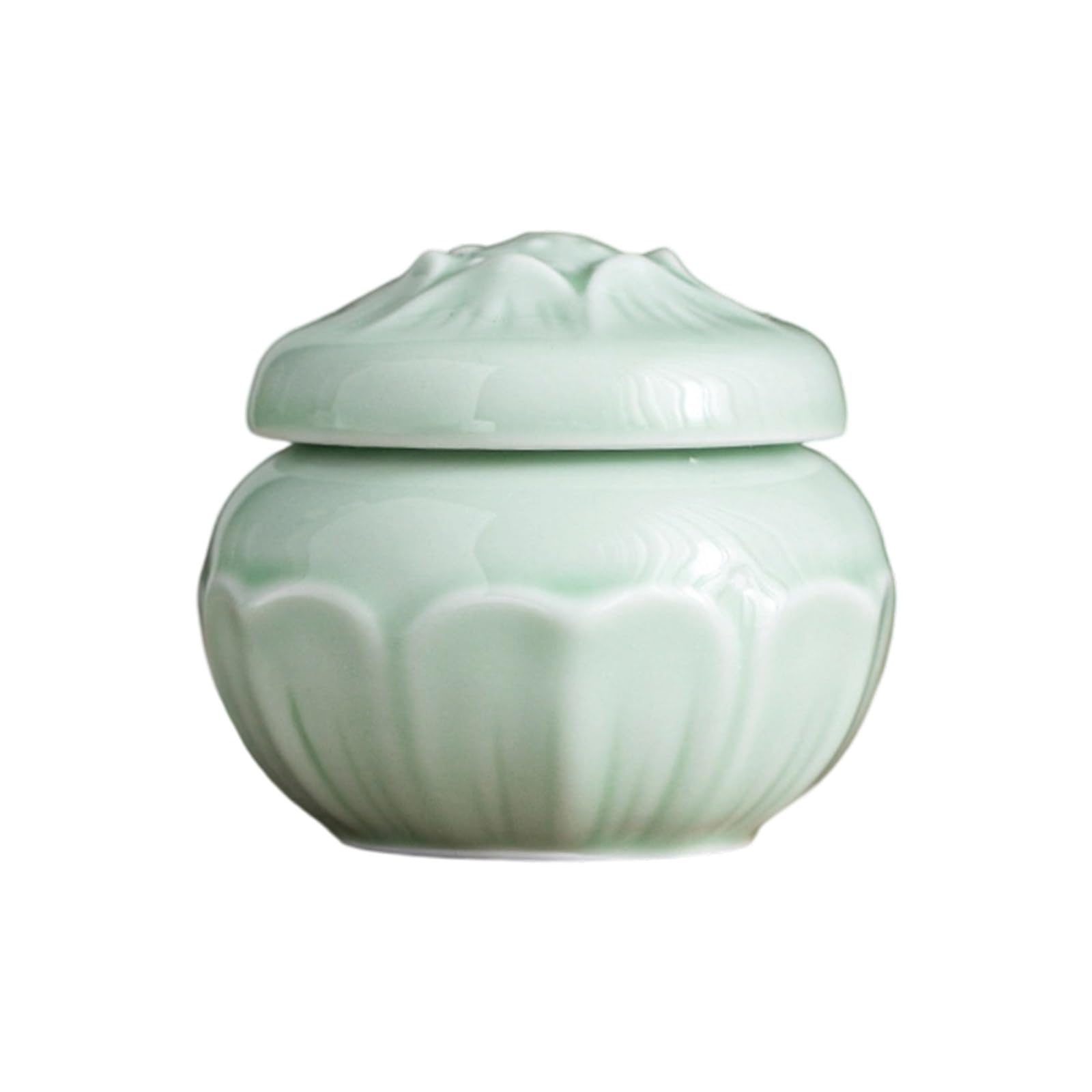 Artistic Shape Ceramic Can Shatterproof Home Decors Organizers for Desk Vanity Storage Ceramic Jewelry Storage Container