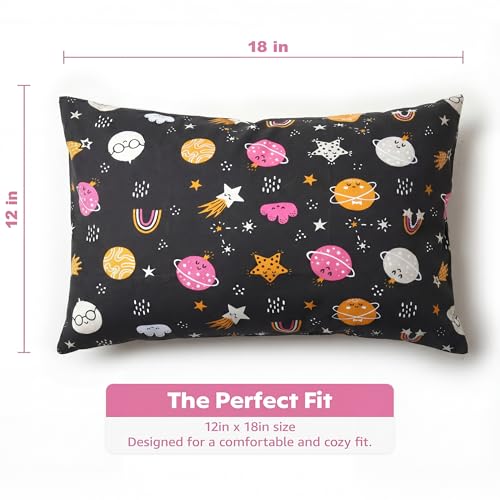 Image of a baby cherry Kids Pillow with 1 Pillowcase- 12x18in | Perfect Toddler Pillow for Sleeping |Little Baby Pillow for Boys & Girls (2Yr to 6 Yr)