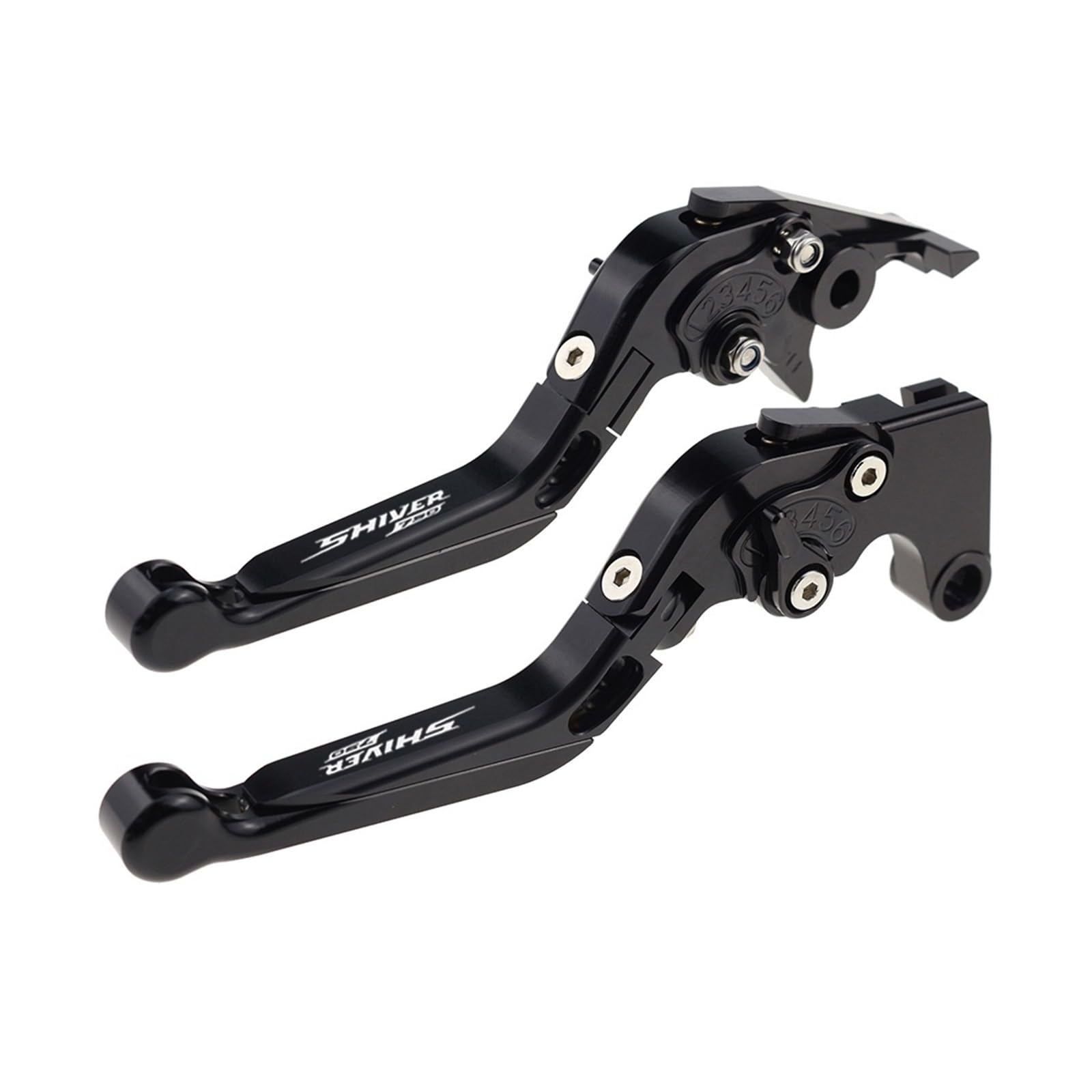 Jghfdws 55 Motorcycle Brake Clutch Lever Set For Shiver750 Motorcycle Folding Extendable Brake Clutch Levers