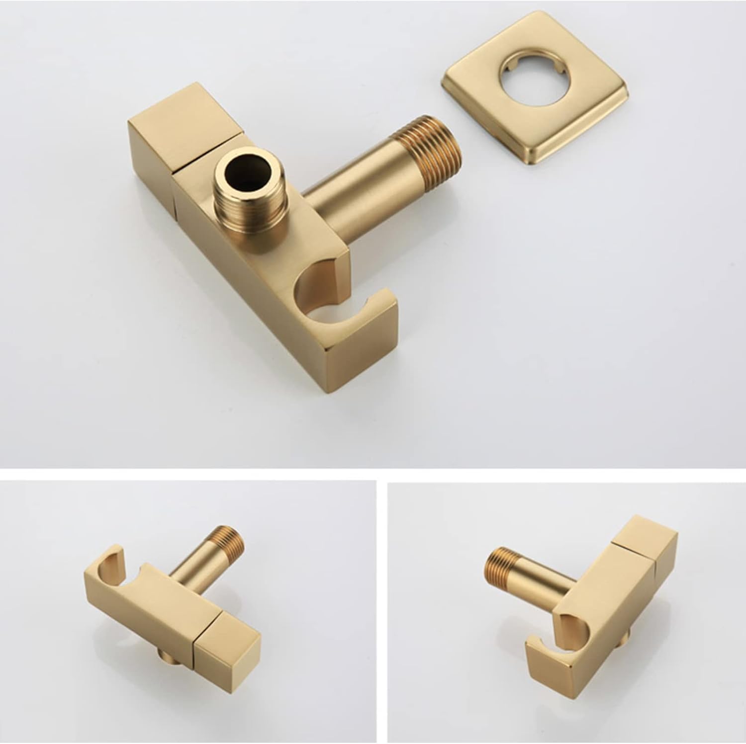 HandheldSprayer for Toilet Brass Portable Baby Cloth Diaper Sprayer Spray Attachment withHose and Bracket, for Feminine Wash, Adjustable Water Pressure Control, Brushed Gold