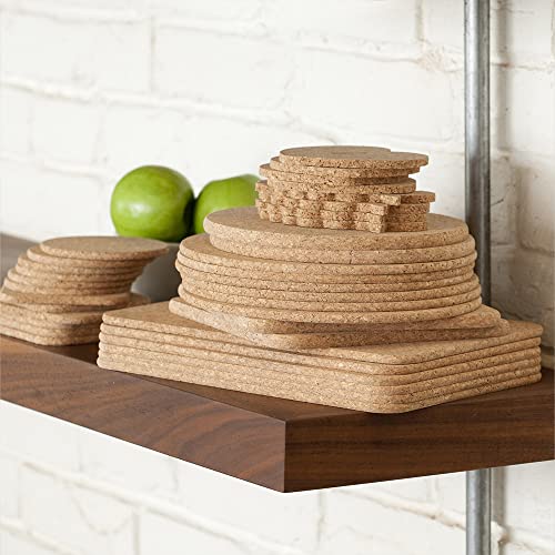 T&G Woodware T&G Rectangular Table Mats In Cork, 28 X 20 X 0.6 Cm, Set Of 6 #TOP4