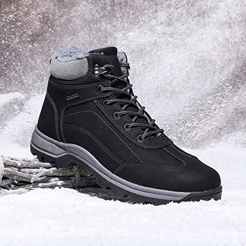 Winterschoenen voor heren, warm, waterdicht, outdoor, trekking, wandelschoenen, veters, antislip, outdoor winterlaarzen - Image 8