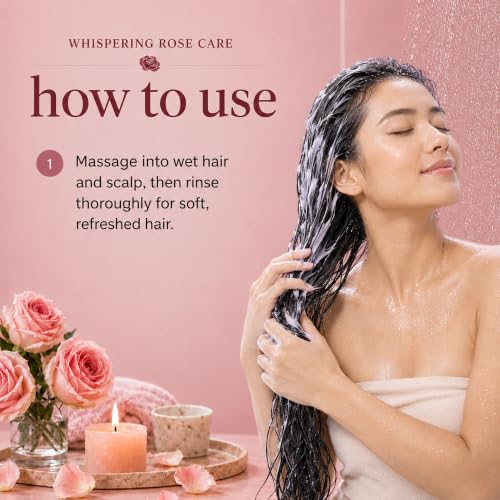 Image of Ginger Lily Farms Botanicals Conditioner, 128oz, Whispering Rose | 100% Vegan & Cruelty-Free | Moisturizing Conditioner for All Hair Types | Refill Size