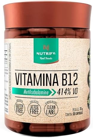 Nutrify - Vitamina B12 - Metilcobalamina 414% VD - Multivitamínic...