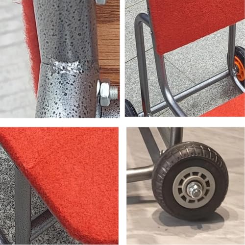 Chariot de chaise robuste avec roulettes – Transport empilable pour banquets, bureaux et événements scolaires – Chariot de déménagement pour une manipulation facile