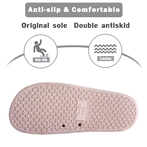 Fur Story Fur Slides Slippers Furry Fuzzy Slides Open Toe Fluffy Slides Fox Fur Feather Sandals Fur Slip On Shoes For Women #TOP3