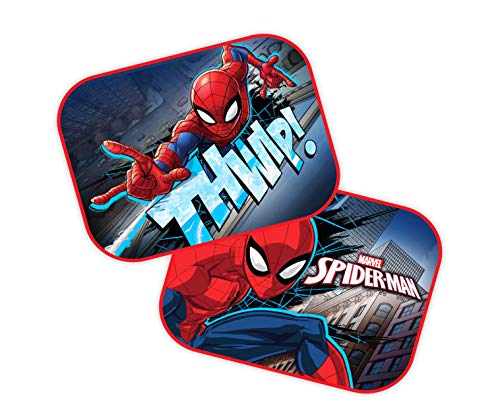 Pare-soleil Voiture Enfant Marvel - Lot De 2 Avec Ventouses - Protection UV Spiderman, Mickey, Star Wars