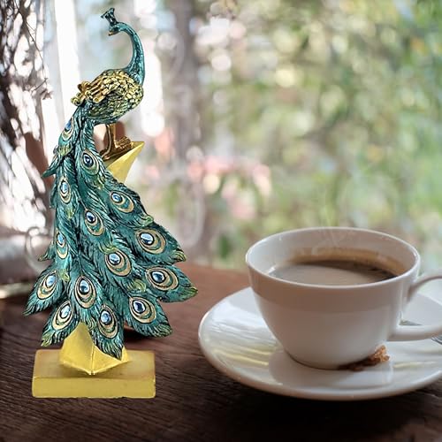 Estatua de Pavo Real Bellaa 13 Pulgadas miniatura 2