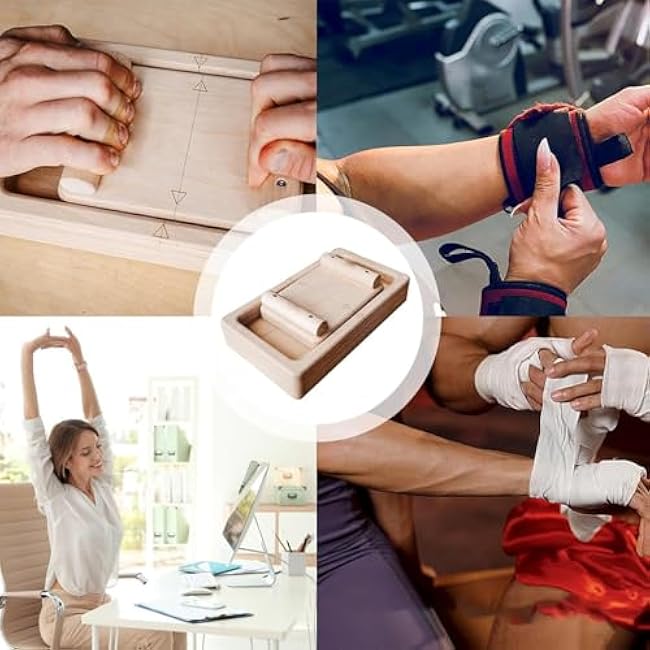 Finger Strength Trainer Wood Grip Strengthener Pinch Block Climbing Power Finger Exercise Equipment Easy to Use