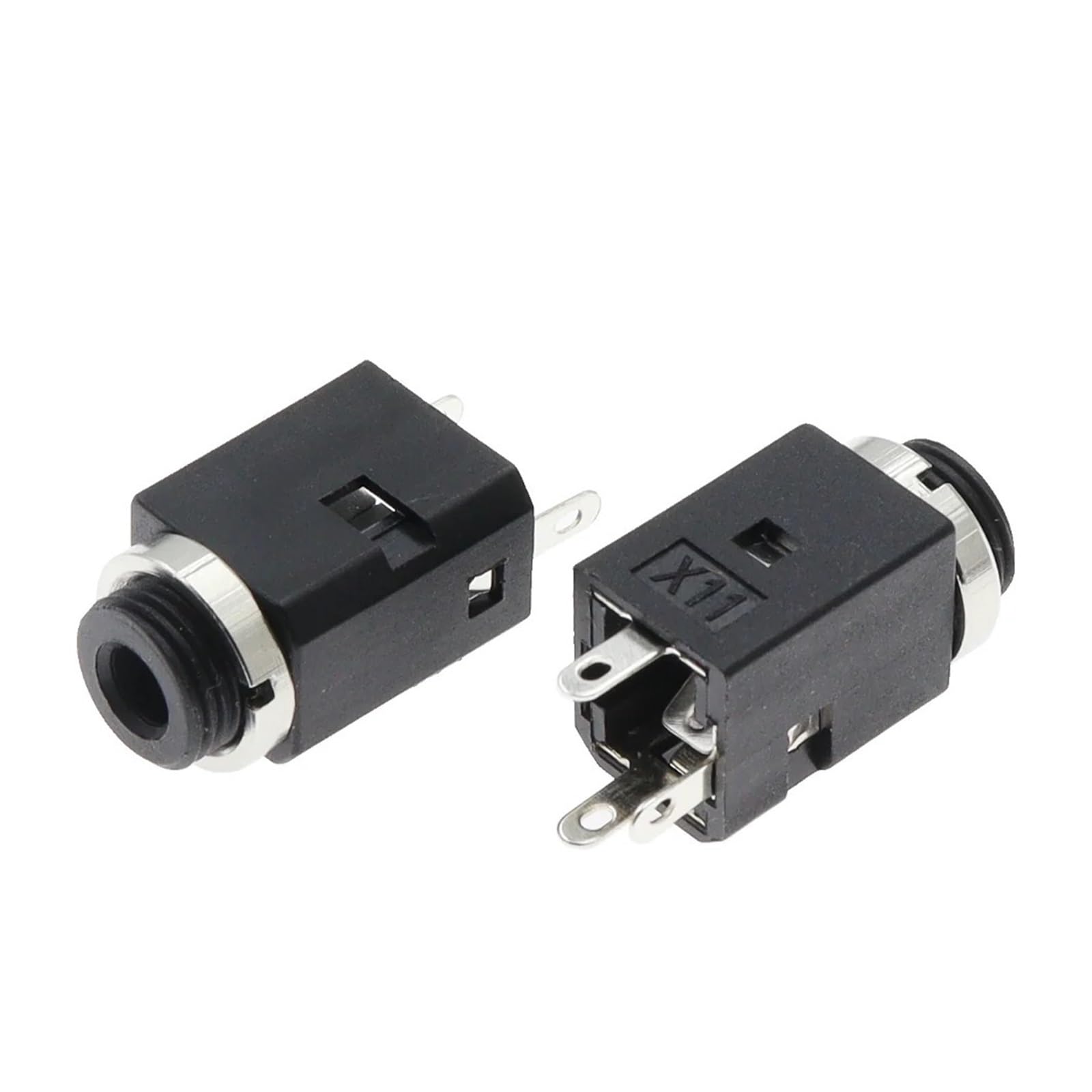 BHBHCPZGR 3.5mm Stereo Female Jack with 3 Pin Vertical Connector and PJ-341 3.5mm Screw and 2 Pole for Headphones