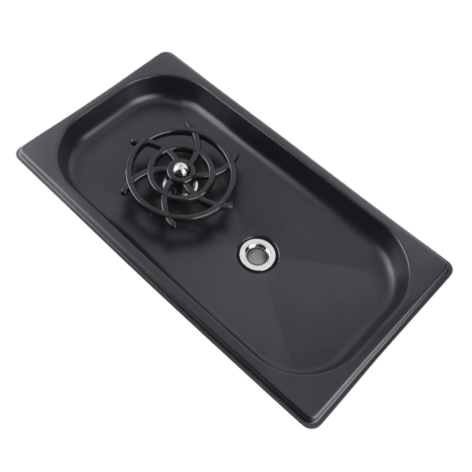 AUNMAS Kannenreiniger, 360 Grad Spülung, Edelstahl, für Spüle (BLACK)