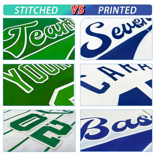 Custom Baseball Jersey Personalized Name & Number Stitched or Printed Team Uniform for Men Women Youth, XS–7XL miniatura 6