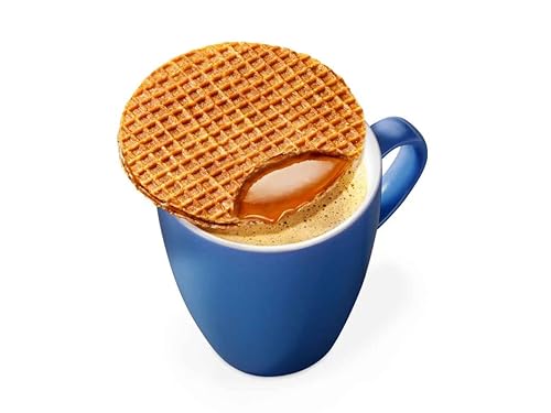 Miniatura 3 de DAELMANS Stroopwafels Waffles holandeses tostados suaves caramelo aperitivo de oficina lácteos kosher auténtico hecho en Holanda 8 Stroopwafels por