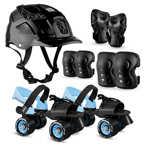 Image of Jaspo Players Pro Senior Skates Combo (Skates+Helmet+Knee+Elbow+Wrist) Suitable for 12+ Years