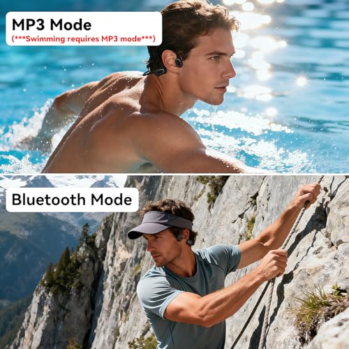 Bone Conduction Swimming Headphones,IP68 Waterproof Underwater Swim Earbuds - image 4
