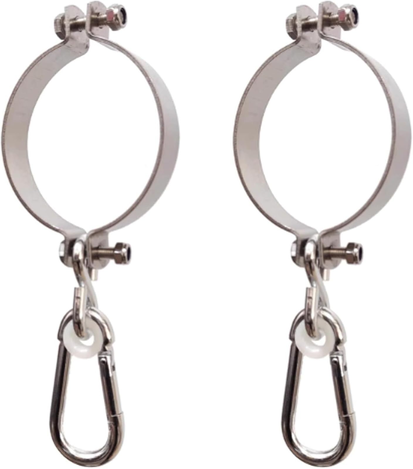 Ceiling Hook, 2set Swing Hook Load-Bearing Lifting Ring Horizontal Bar Buckle Accessories Round Tube Fastener Pipe