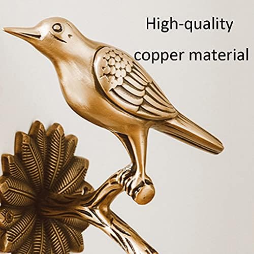 Curtain Holders for Wall Metal Curtain Tiebacks Golden Retro Creative Personality Bird Curtain Buckle Hook, Brass