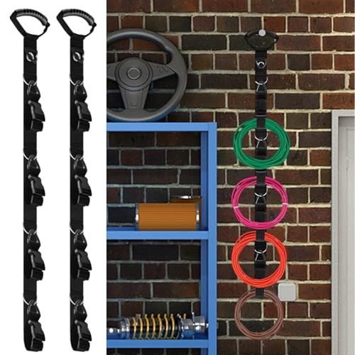 Organizador para cables de extensión y mangueras con carretes ajustables pack de 2 4