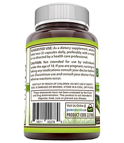 Pure Naturals Bitter Melon 1000 Mg 120 Capsules, Promotes Liver Health, Helps Maintains Healthy Blood Glucose Level, Supports Healthy Weight Management