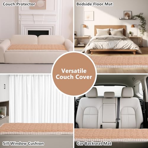 Non Slip Fuzzy Dog Couch Cover Washable Sofa Covers for Pets, 27.6"x59.1" - image 4