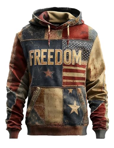 Men's Vintage Justice For Charlie Shirt Freedom American Flag Hoodie Plus Size
