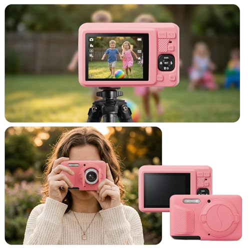 Funda de silicona para Kodak PIXPRO FZ55 color rojo miniatura 7