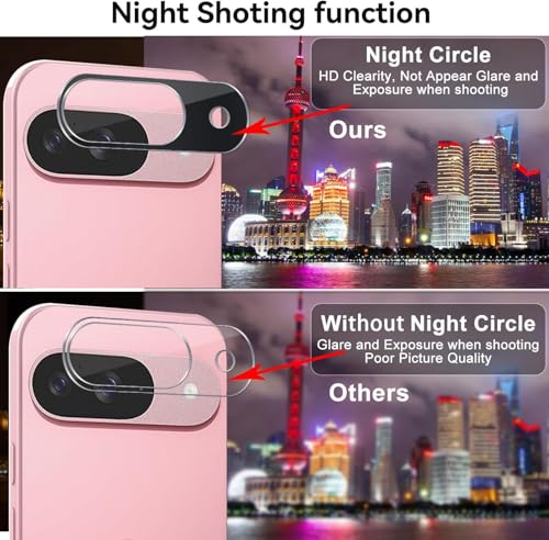 Image of Xmon Back Camera Lens Protector for Google Pixel 9 (1 Pack) Premium Camera Glass Protector Guard, Anti-Scratch, Ultra-Clear, Easy Installation