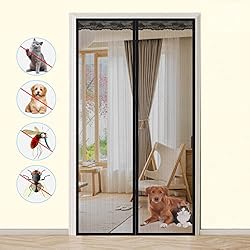 Cortina Antimosquitos Unipampa Mosquitera Puerta Magnetica, Cortina Mosquitera Magnética, Cortina Antimosquitos con iman, Mosquitera Cortina Puerta Magnetica, Cierra Automáticamente, para Puerta de Sala/Balcón/Patio