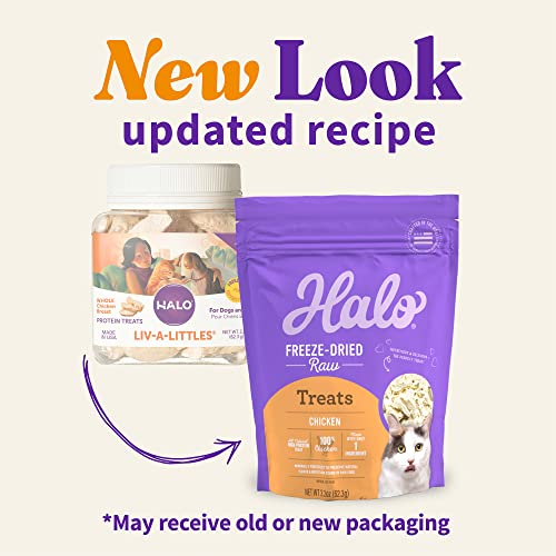 Halo-Liv-a-Littles-Natural-Treats-for-Dogs-and-Cats-Freeze-Dried-Chicken-Breast-Protein-22-Ounce