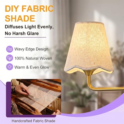 Image of Bathroom Vanity Lights Dimmable Gold Vanity Lighting 4-Light 30.7 inch