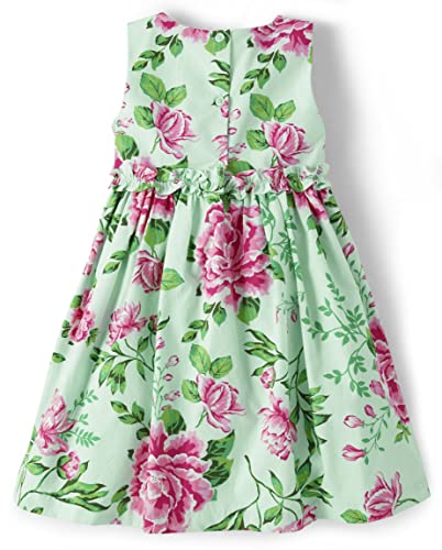 Gymboree,Girls,Spring Matching Dress Adult, Kids, Baby,5,Green Floral #TOP2