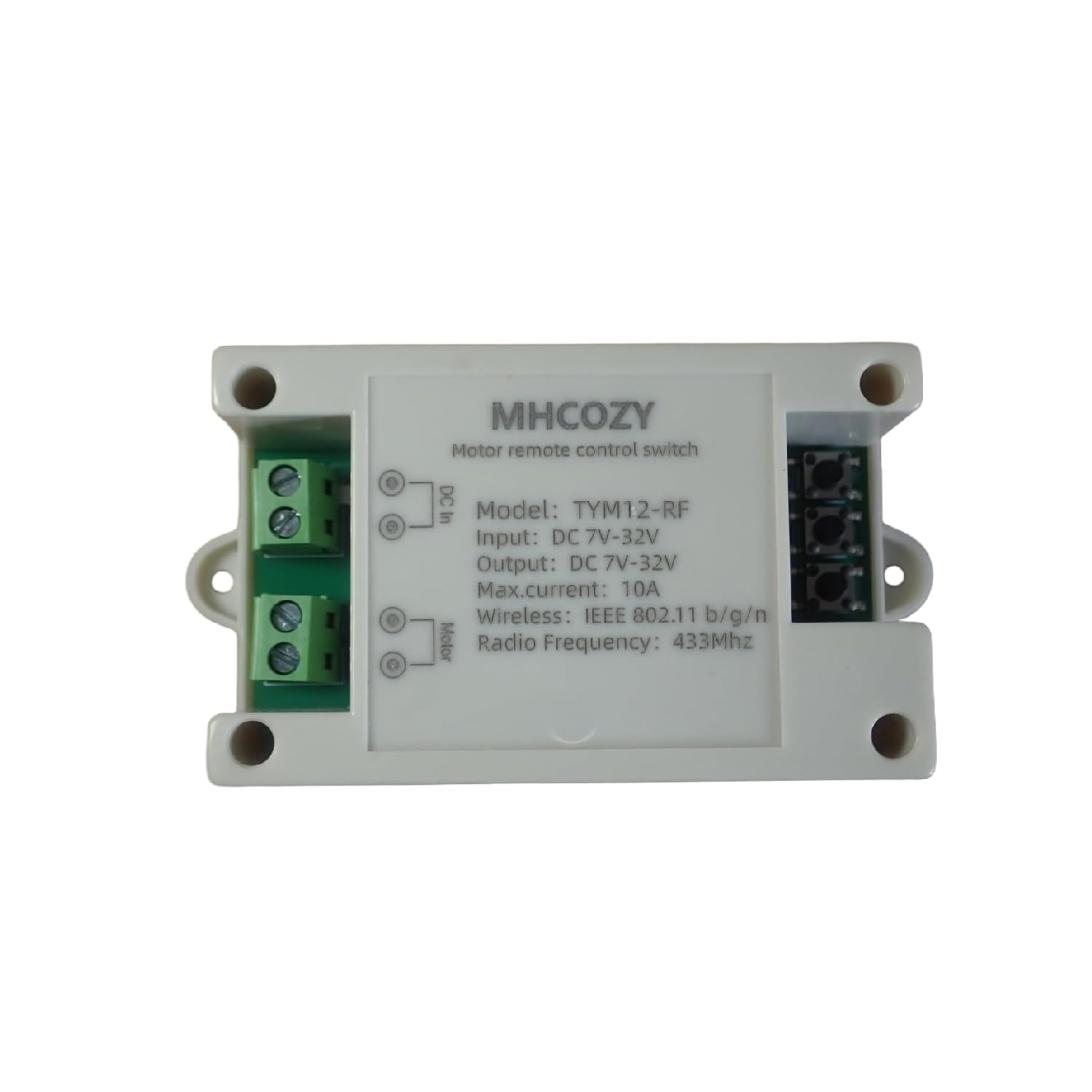 Interrupteur intelligent WiFi CC 7-32 V 10 A - Commande avant et arrière pour entraînement linéaire - Compatible avec app Tuya - Intégration Alexa