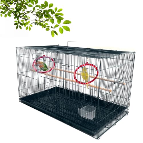 Metal Bird Cage 2.5 Feet | Spacious Parakeet, Lovebird, Parrot, B...